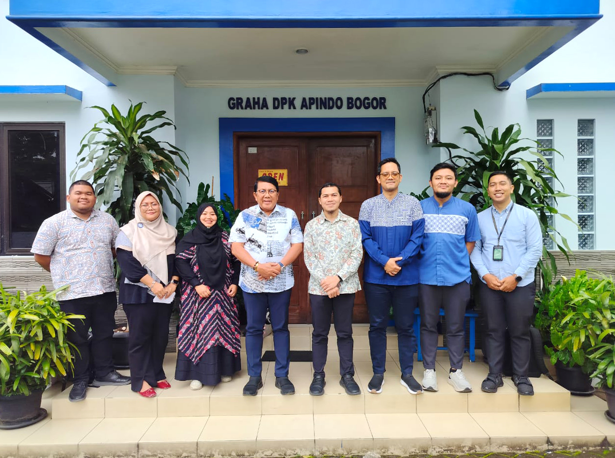 Audiensi Dirut Bank Hijra dan Tim ke Kantor Graha DPK APINDO Kabupaten Bogor.